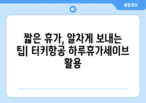 직장인 시간 절약의 지름길, 터키항공 