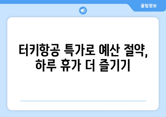 터키항공으로 하루 휴가를 세이브하는 꿀팁 | 시간 절약, 효율적인 여행, 터키항공 특가