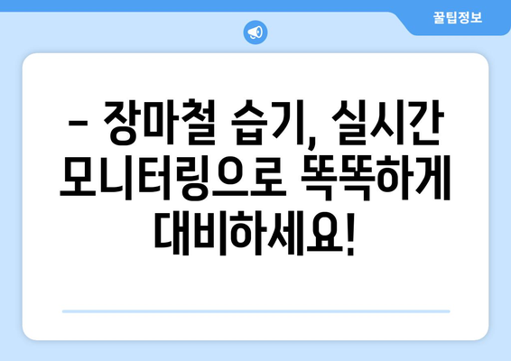 장마철 습기, 이제 걱정 끝! IoT 온습도계로 똑똑하게 공간 관리하기 | 습도 조절, 곰팡이 예방, 실시간 모니터링