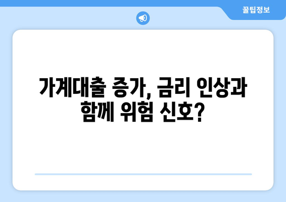 가계대출 증가, 전문가들은 무엇을 말할까? | 금리 인상, 경제 전망, 부채 관리