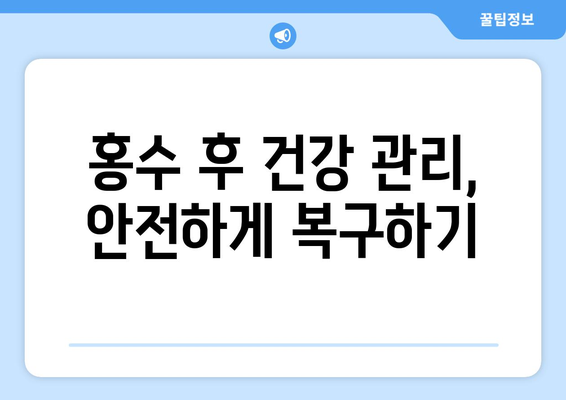 장마철 홍수, 안전하게 대비하는 5가지 방법 | 홍수 대비, 안전 수칙, 피해 예방