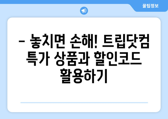 트립닷컴 할인코드 활용, 여름 휴가 비용 확실하게 줄이는 꿀팁 | 여행, 할인, 여름휴가, 팁