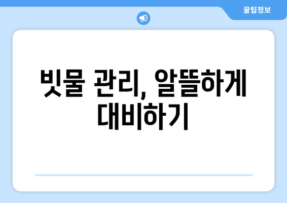 장마철 대비 완벽 가이드| 장마 전 선! | 안전, 건강, 주의사항, 대비 팁