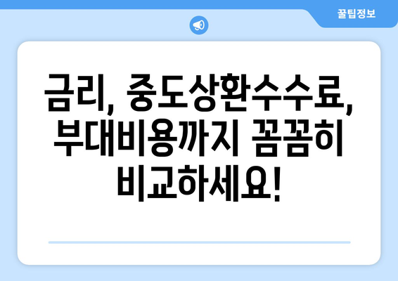 주택담보대출 한도 비교 가이드| 나에게 맞는 최적의 금융기관 찾기 | 주택담보대출, 금융기관 비교, 대출 한도